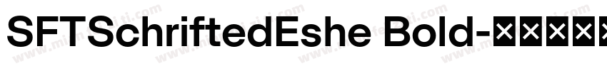 SFTSchriftedEshe Bold字体转换